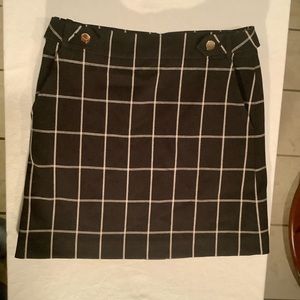 LOFT Windowpane Skirt Size 4